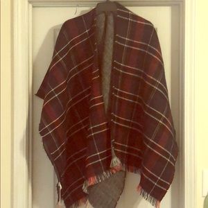 Cozy Basha Openfront Plaid Wrap